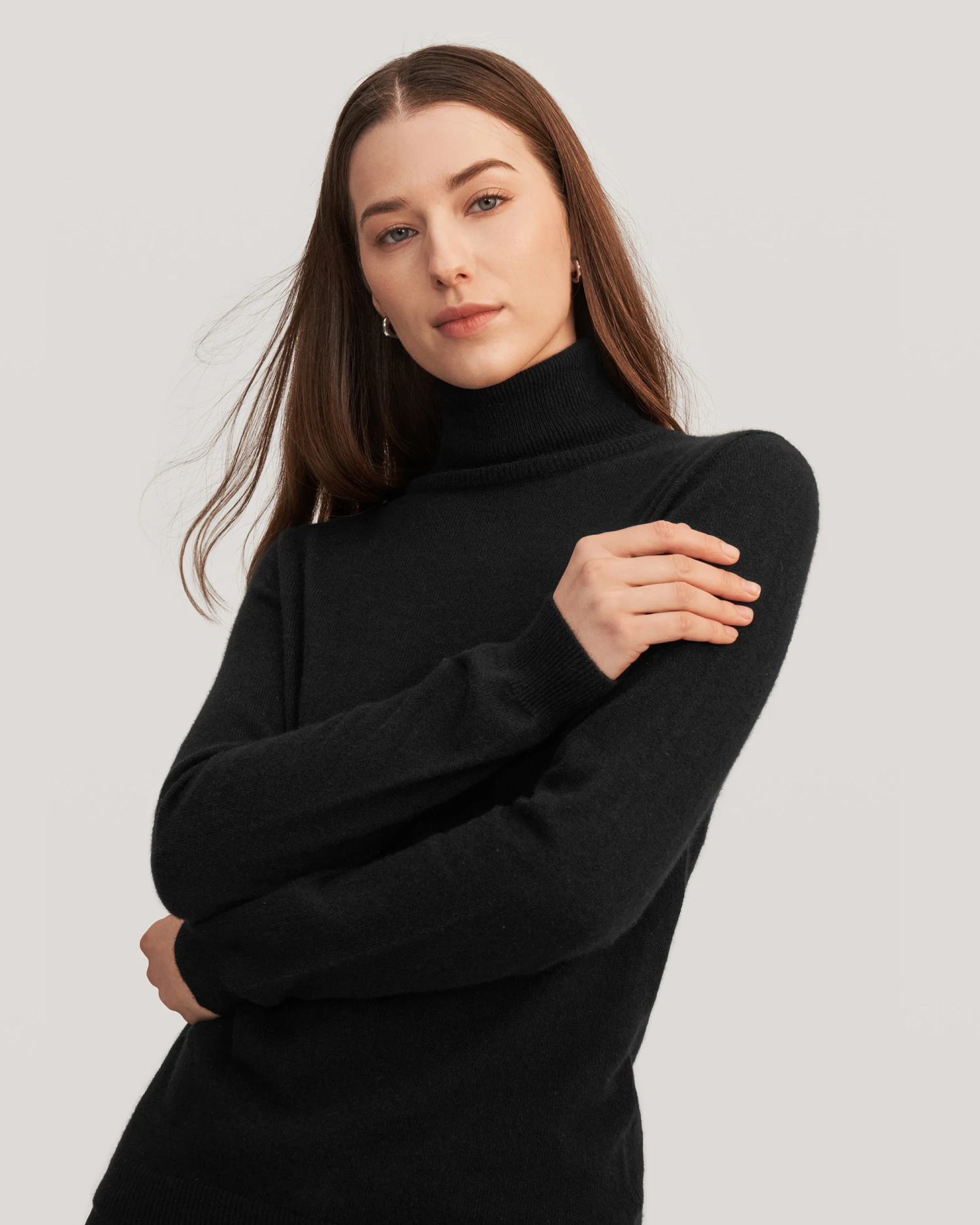 Pure Cashmere Turtleneck Sweater For Women - Image 6