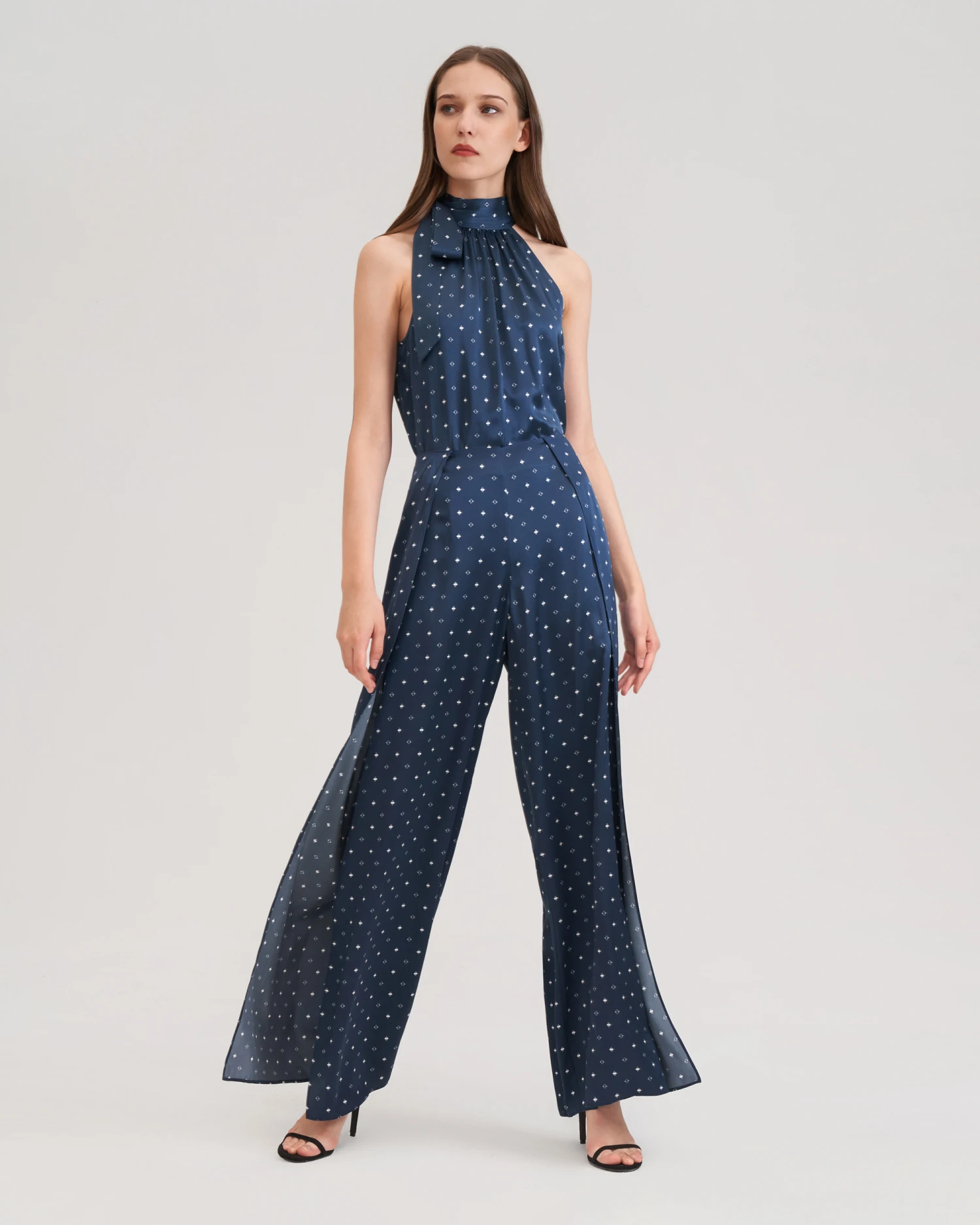 Wide-legged Silk Ginkgo Pants - Image 7