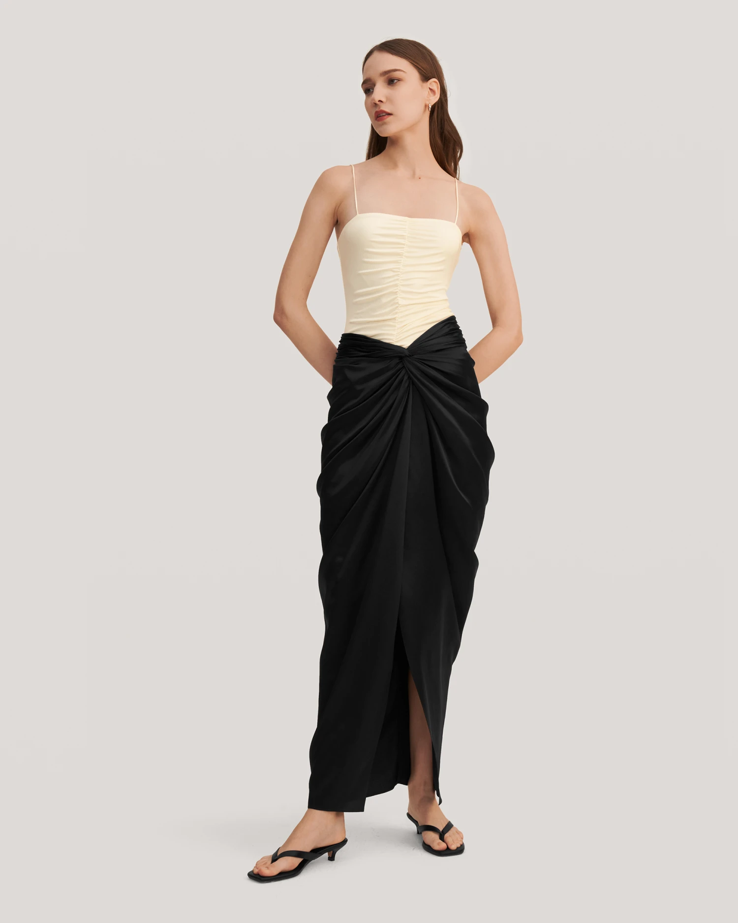 Malus Draped Front Knot Skirt - Image 15