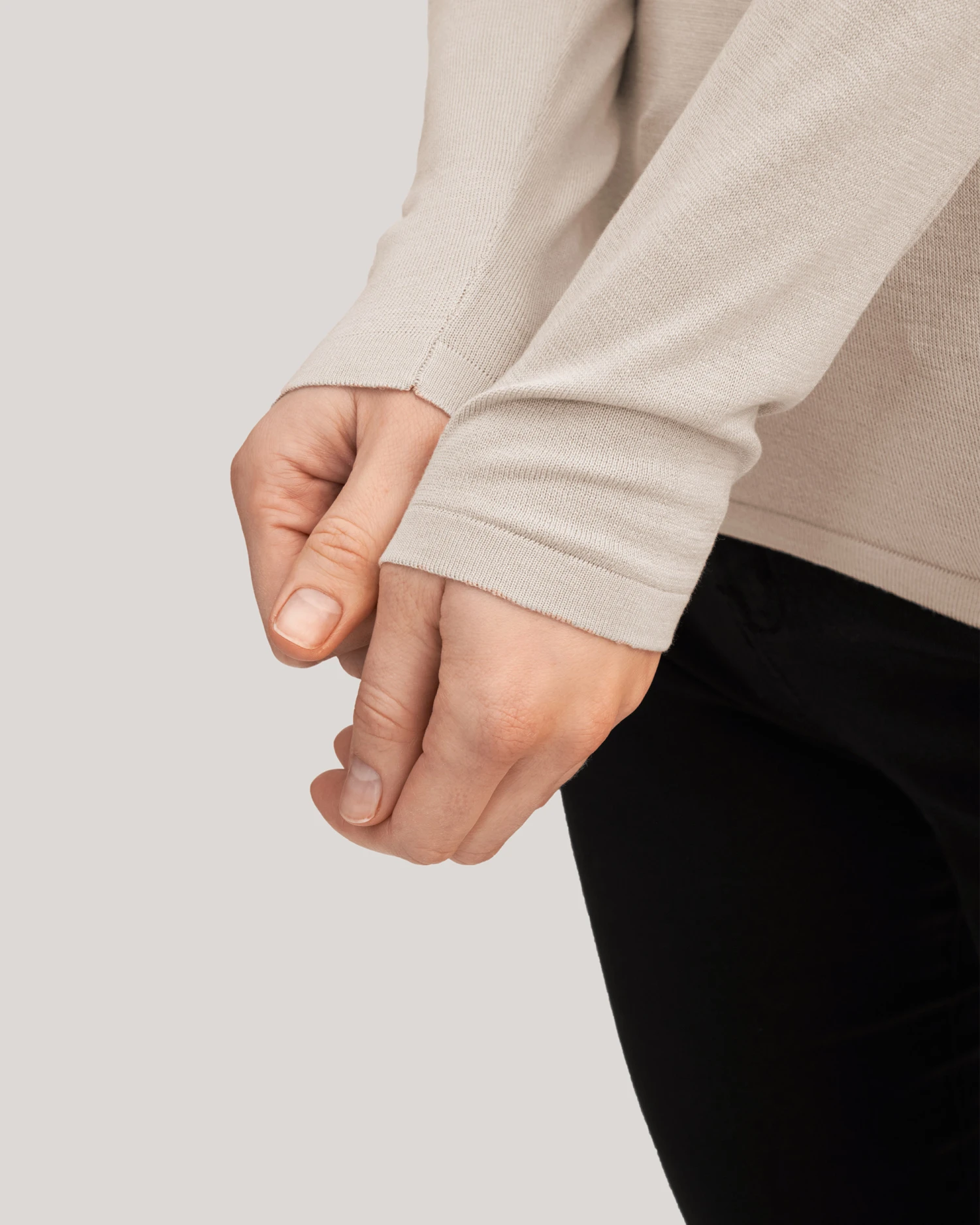 Elegant Turtle Neck Silk Knitted Tee - Image 14