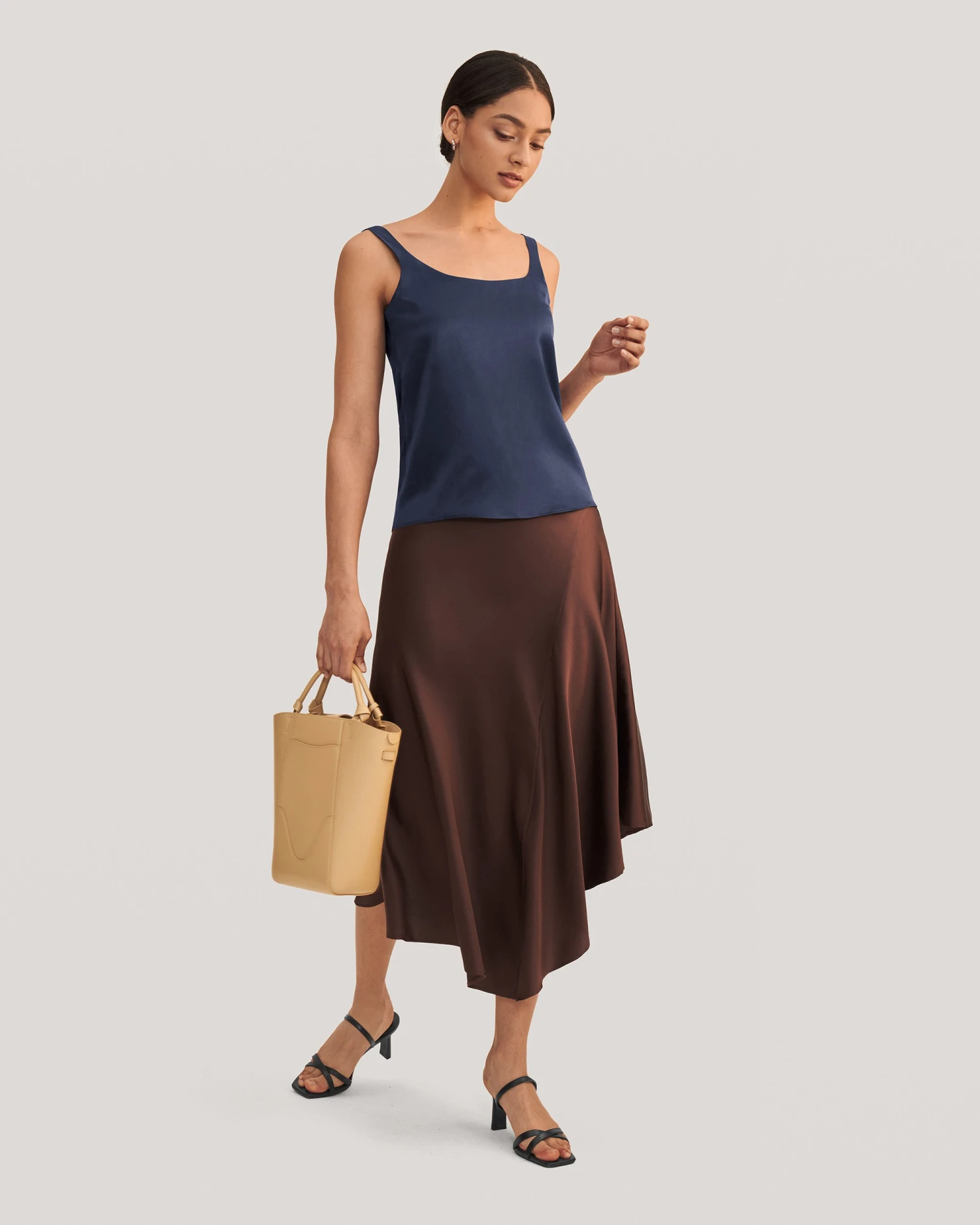 Flattering U Neck Silk Camisole - Image 14