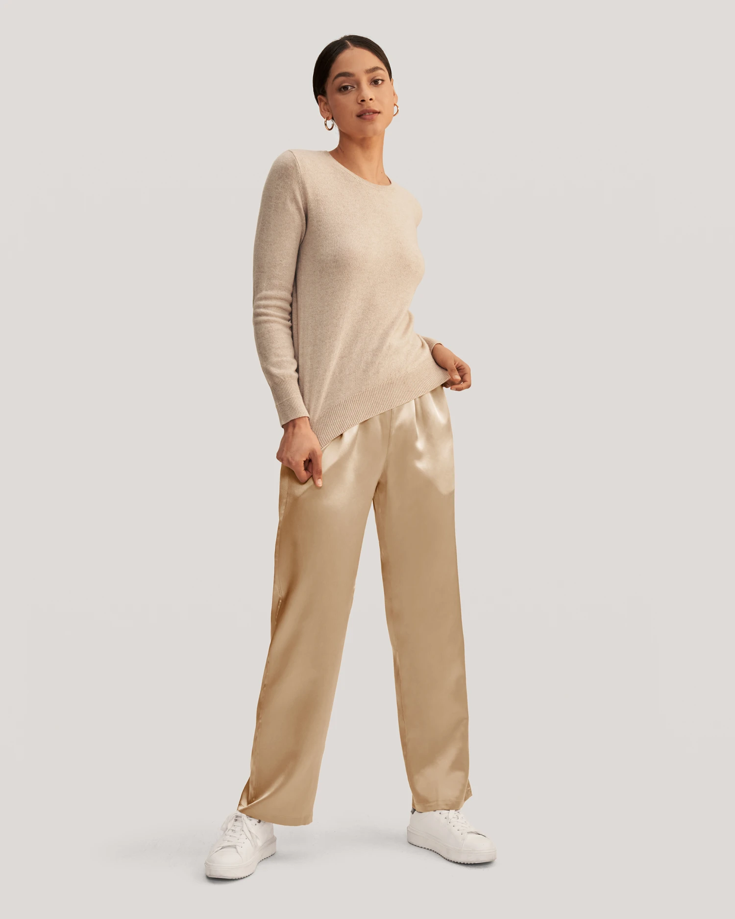 Grade A Basic Style Cashmere Sweater - Image 13