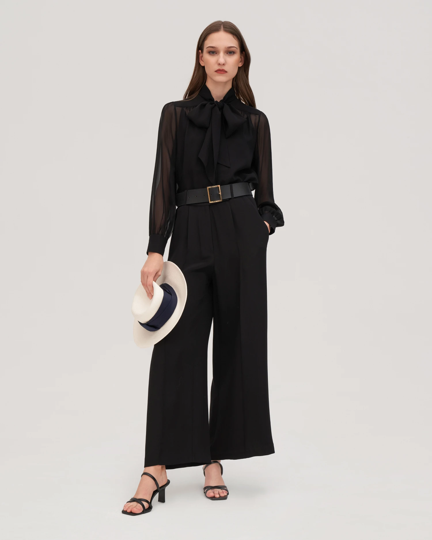 Bow Tie Silk Jasmine Blouse For Women - Image 8