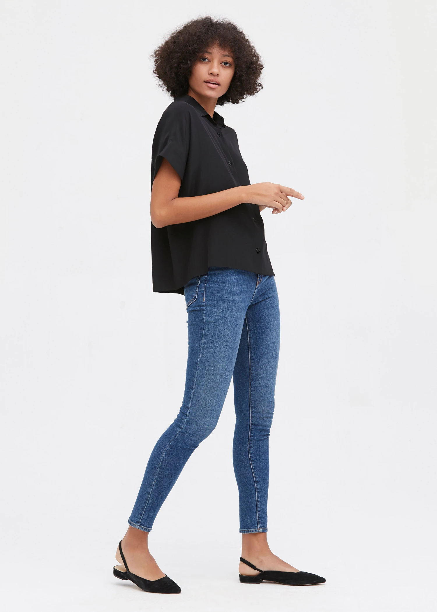 Women Casual Short Sleeves Loose Silk T-Shirt - Image 7