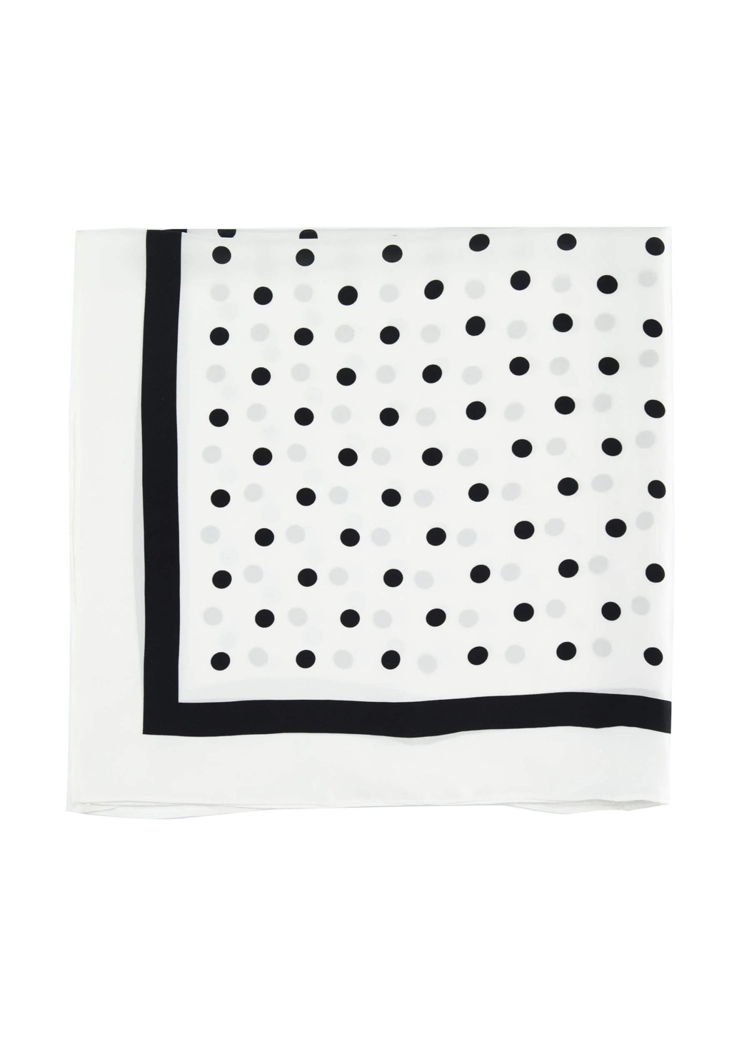 Vintage Polka Dot Silk Scarf - Image 7