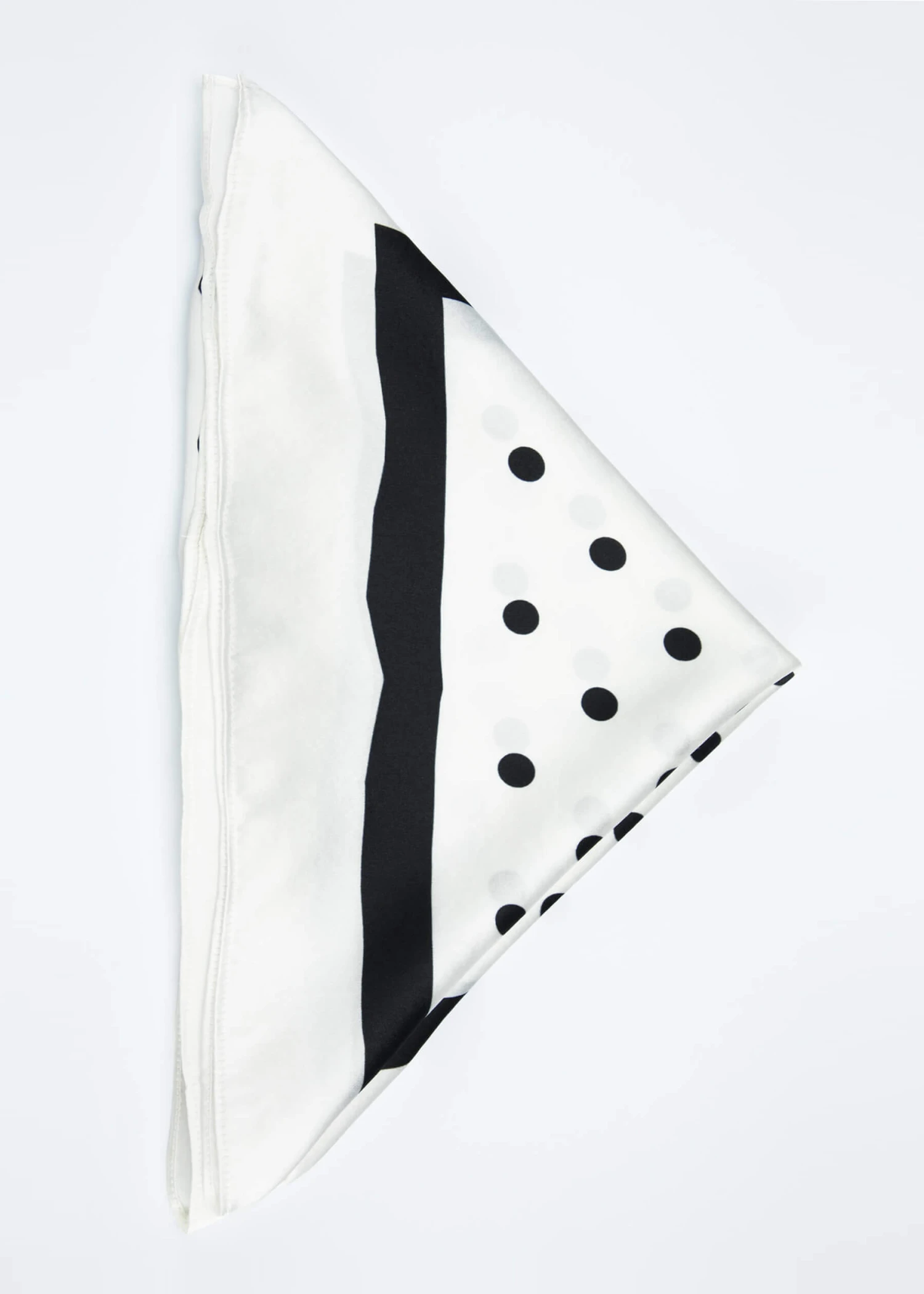 Vintage Polka Dot Silk Scarf - Image 9